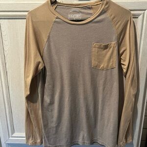 Men's Long Sleeve Shirt - Brown